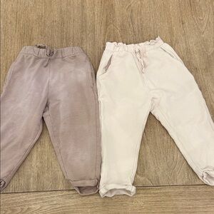 Zara Kids' Soft Pants Set of 2 Size 18-24 Months